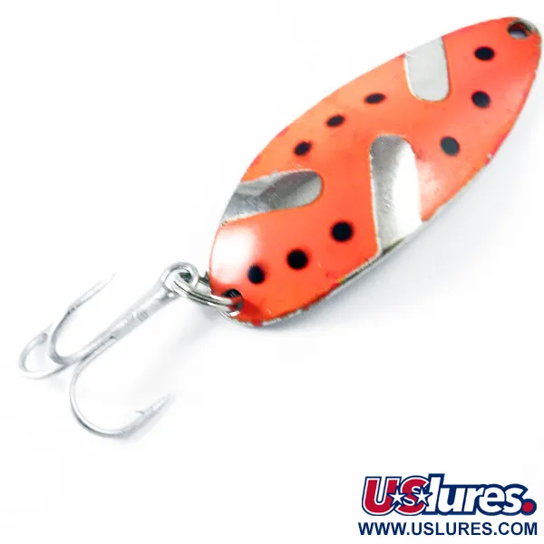 Vintage  Seneca Little Cleo (Hula Girl), 1/2oz Nickel / Red fishing spoon #3304