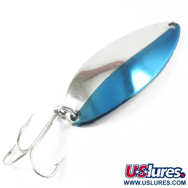 Vintage  Seneca Little Cleo (Hula Girl), 1/2oz Nickel / Blue fishing spoon #3305