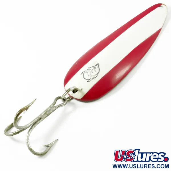 Vintage  Eppinger Dardevle, 1oz Red / White / Nickel fishing spoon #3307