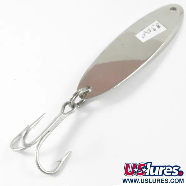 Vintage  Acme Kastmaster , 1oz Nickel / Orange fishing spoon #3308