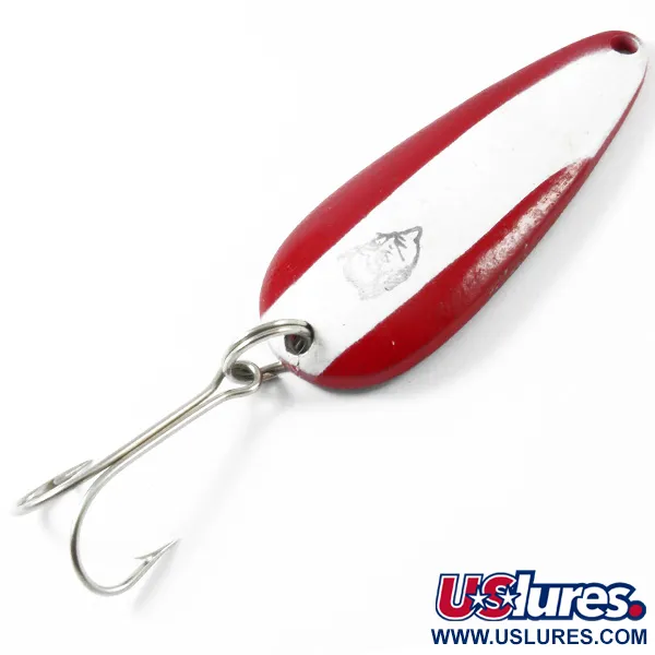 Vintage  Eppinger Dardevle Rok't Imp, 3/4oz Red / White / Nickel fishing spoon #3309