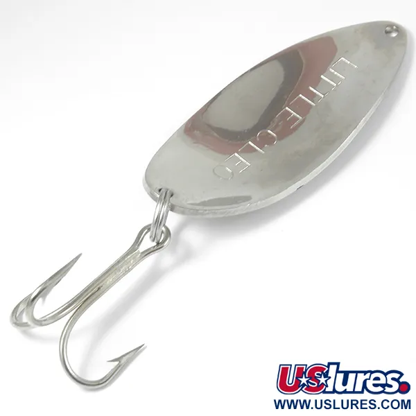 Vintage   Acme Little Cleo, 1 1/4oz Nickel / Blue fishing spoon #3329