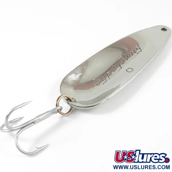 Vintage  Weller GYPSY KING 0, 2/5oz Nickel fishing spoon #3334