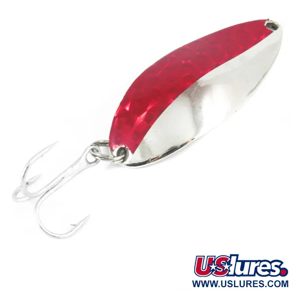 Vintage  Seneca Little Cleo (Hula Girl), 1/2oz Nickel / Red fishing spoon #3335