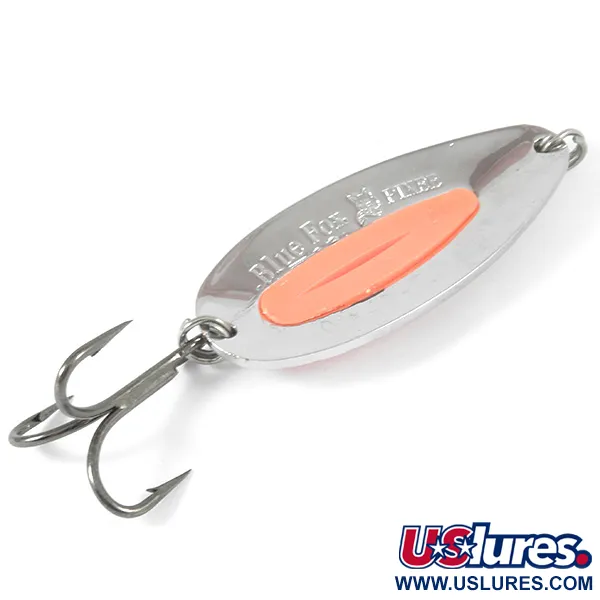   Blue Fox Pixee UV, 3/4oz Hammered Nickel / Orange fishing spoon #3336