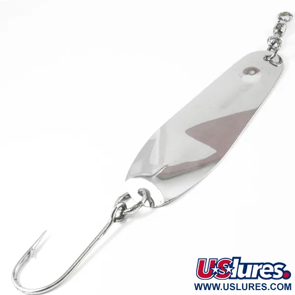 Vintage   Luhr Jensen McMahon, 1/2oz Nickel fishing spoon #3341