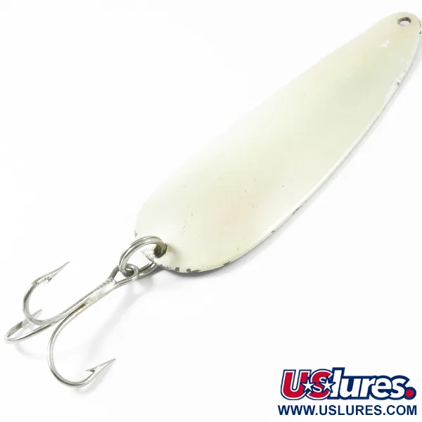 Vintage  Eppinger Dardevle, 1oz Ivory / Nickel fishing spoon #3344