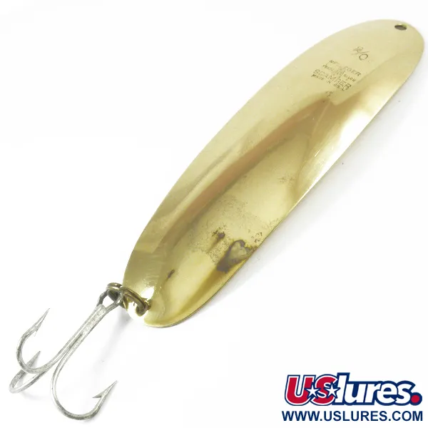 Vintage   Pflueger Scamper, 1oz Brass fishing spoon #3345
