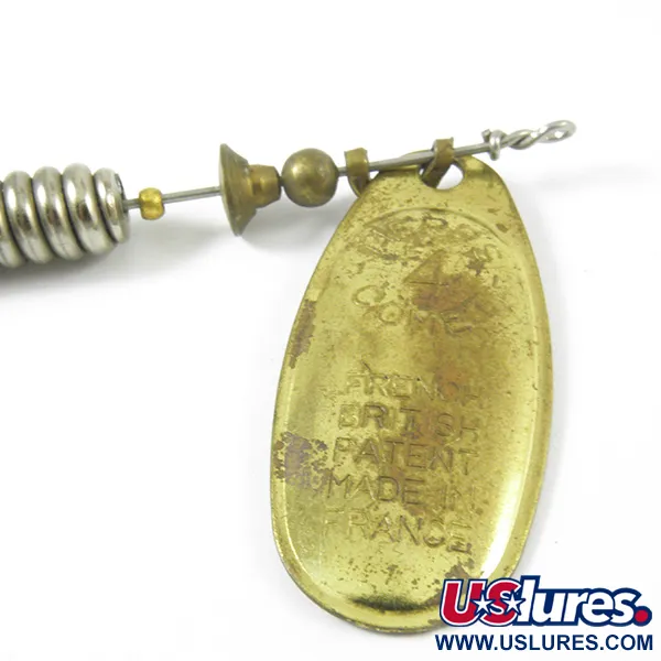 Vintage   Mepps Comet Mino 4, 2/5oz Brass spinning lure #3348