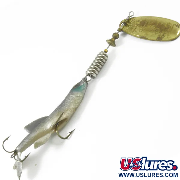 Vintage   Mepps Comet Mino 4, 2/5oz Brass spinning lure #3348