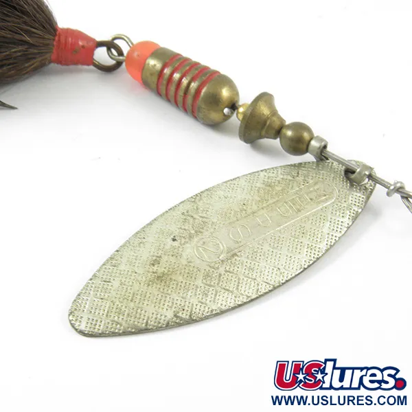 Vintage   Mepps Aglia Long 2 Dressed, 1/4oz Silver spinning lure #3349