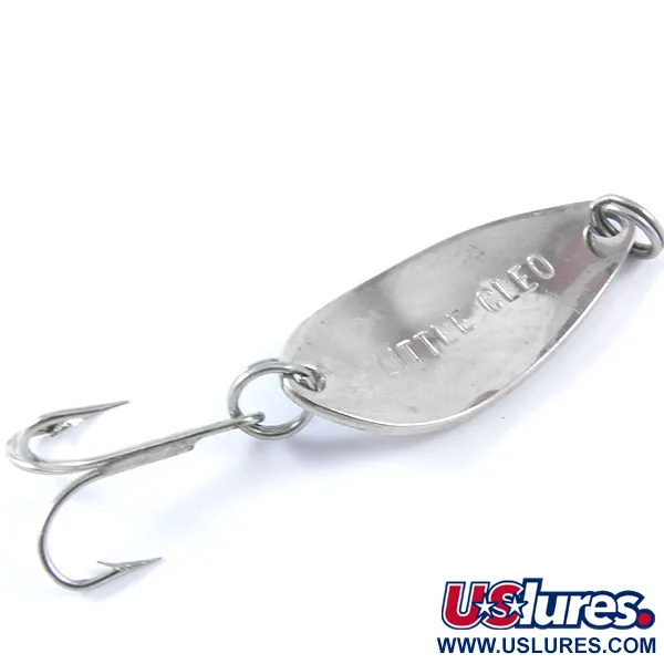 Vintage  Seneca Little Cleo, 1/8oz Nickel / Blue fishing spoon #3371