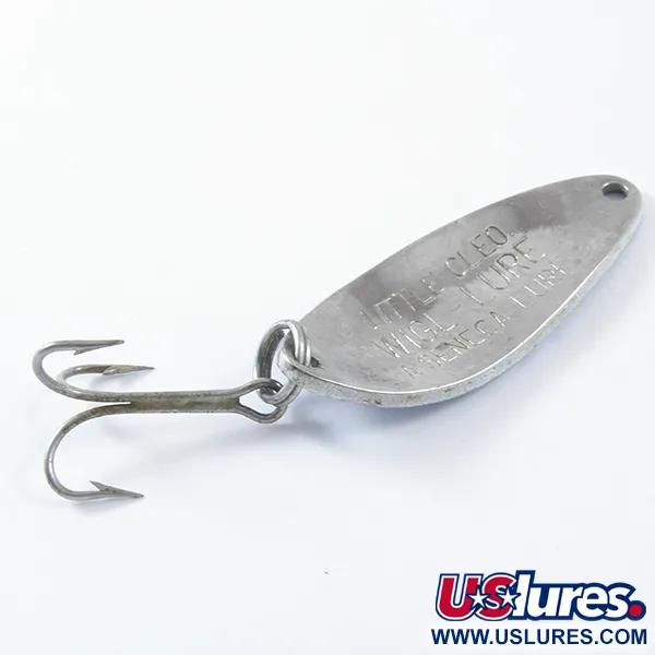 Vintage  Seneca Little Cleo, 1/4oz Blue / Nickel / Gold fishing spoon #3372
