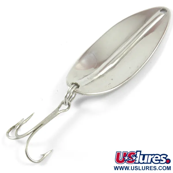 Vintage  TODDCO Main liner , 2/5oz Nickel / Blue fishing spoon #3395