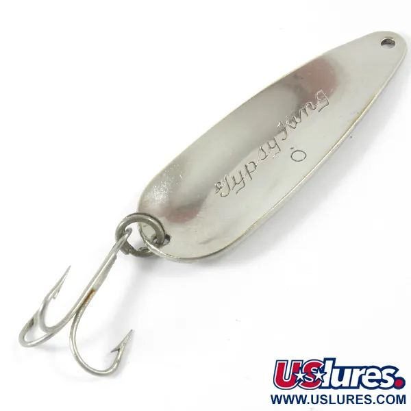 Vintage  Weller Gypsy King 0, 2/5oz Nickel fishing spoon #3402