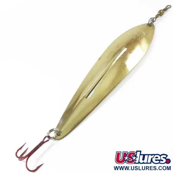 Vintage   Williams Whitefish C80, 1oz Gold fishing spoon #3412