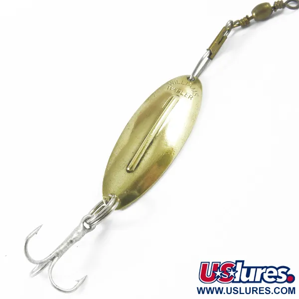 Vintage   Williams Wabler W20, 3/32oz Gold fishing spoon #3416