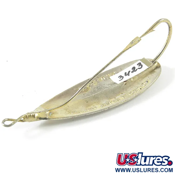 Vintage   Weedless Johnson Silver Minnow , 3/16oz Silver fishing spoon #3423
