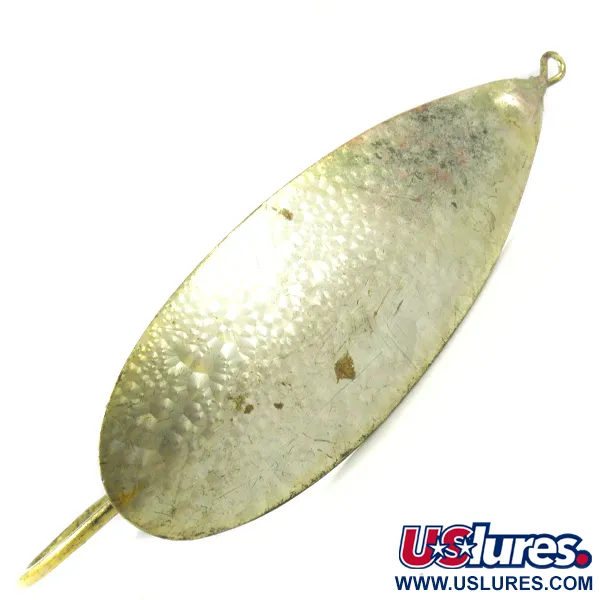 Vintage   Weedless Johnson Silver Minnow , 1oz Crystal  fishing spoon #3424