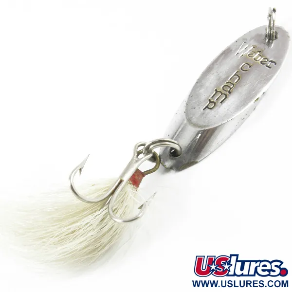 Vintage  Weber MrChamp, 1/4oz Nickel fishing spoon #3430