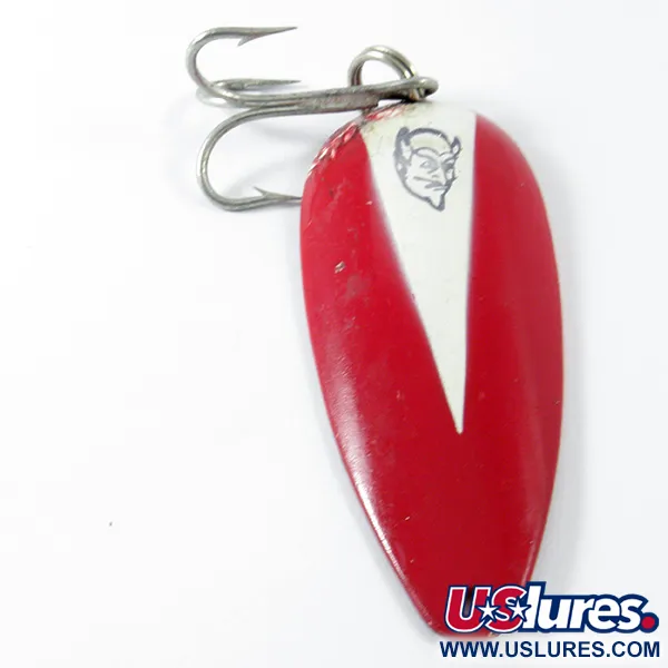 Vintage  Eppinger Dardevle Dardevlet, 3/4oz Red / White / Copper fishing spoon #3434