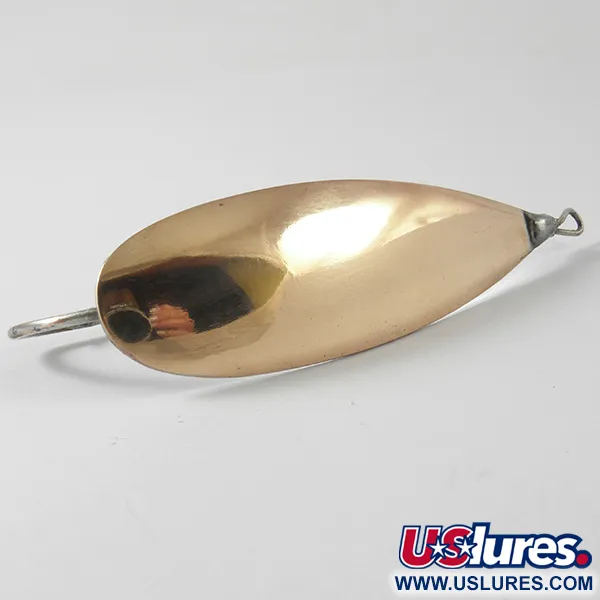 Vintage   Weedless Johnson Silver Minnow, 2/5oz Copper / Silver fishing spoon #3437