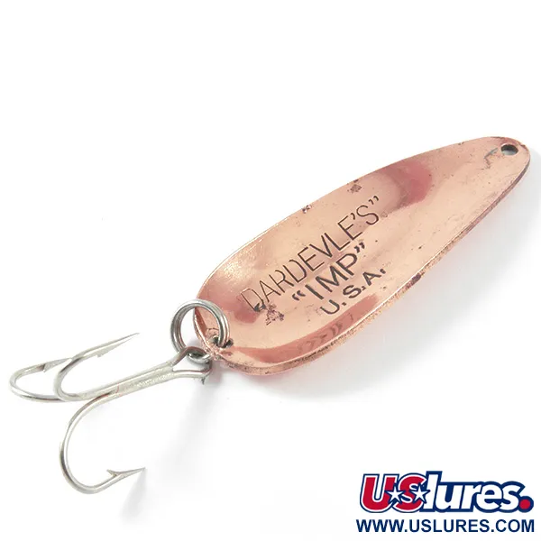 Vintage  Eppinger Dardevle Imp, 2/5oz Copper fishing spoon #3440
