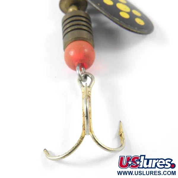 Vintage   Mepps Black Fury 1, 1/8oz Black / Yellow spinning lure #3453