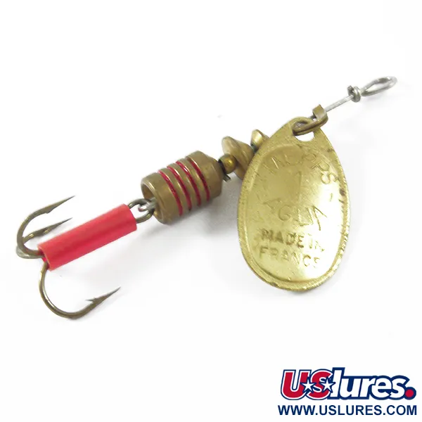 Vintage   Mepps Aglia 1, 1/8oz Brass spinning lure #3454