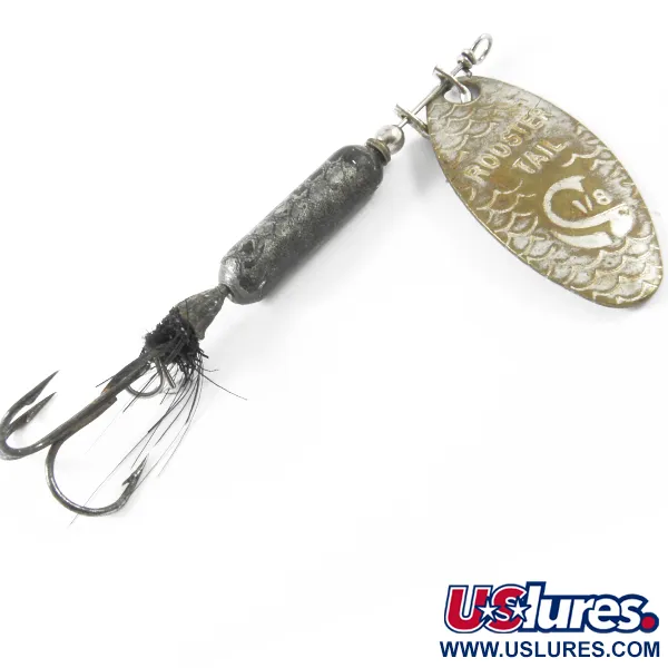 Vintage  Yakima Bait Worden’s Original Rooster Tail, 1/8oz Silver spinning lure #3457