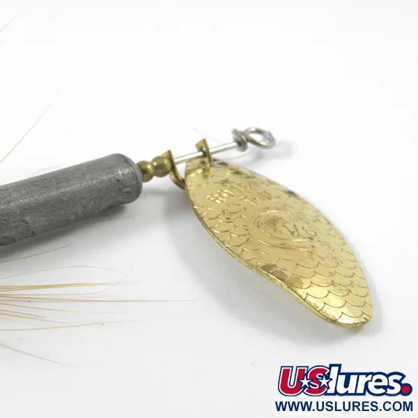 Vintage  Yakima Bait Worden’s Original Rooster Tail, 1/4oz Gold spinning lure #3459