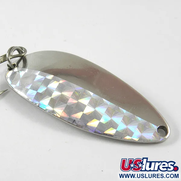 Vintage  Seneca Little Cleo (Hula Girl), 2/3oz Nickel / Hologram fishing spoon #3478