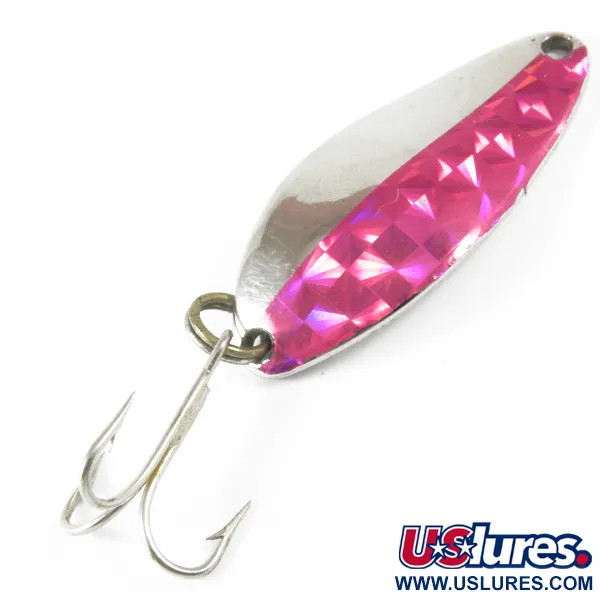 Vintage  Seneca Little Cleo, 1/4oz Nickel / Red fishing spoon #3483