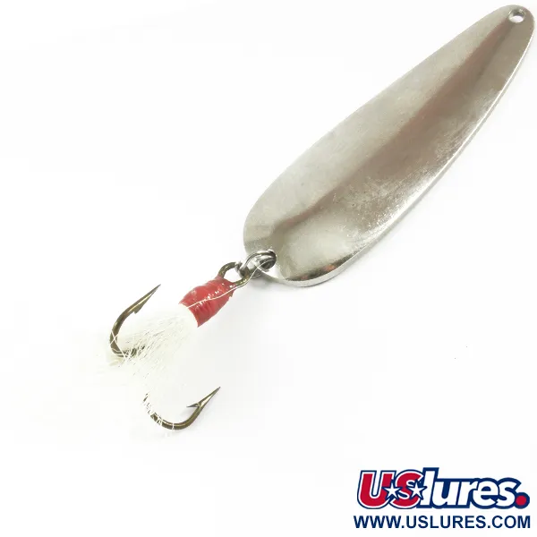 Vintage  Worth Chippewa, 1 1/4oz Nickel fishing spoon #3492