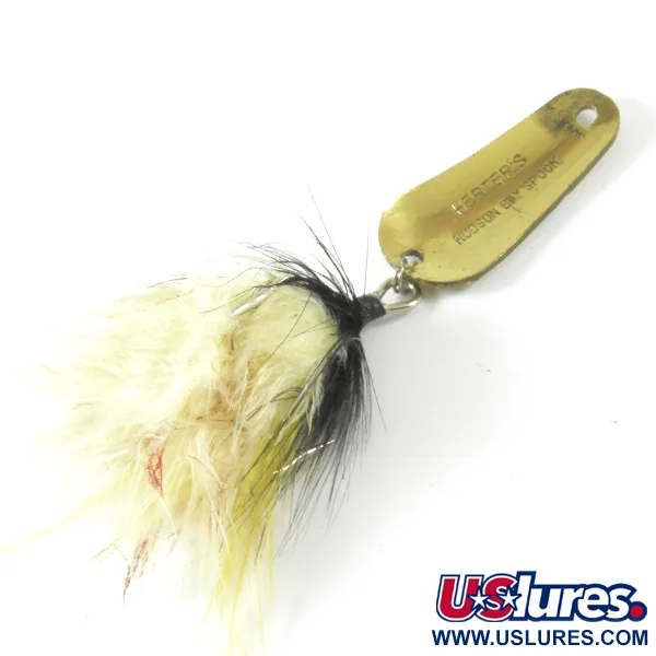 Vintage   Herter's Hudson bay spoon, 1/4oz Gold fishing spoon #3493