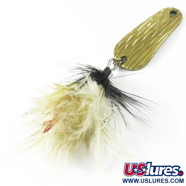 Vintage   Herter's Hudson bay spoon, 1/4oz Gold fishing spoon #3493