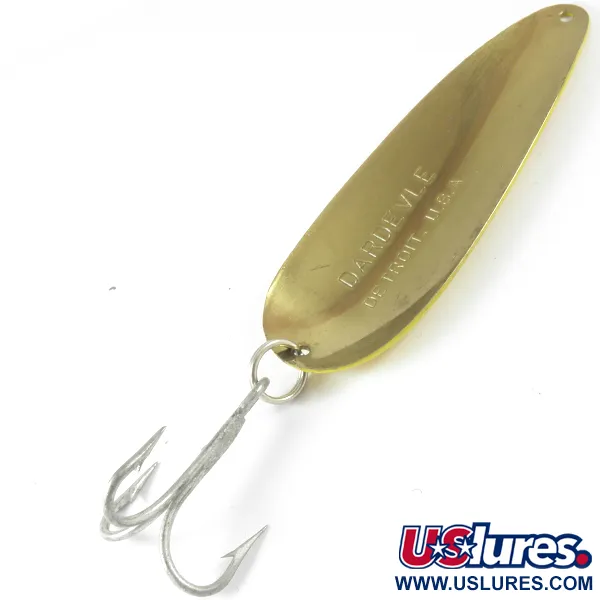 Vintage  Eppinger Dardevle, 1oz Five of Diamonds fishing spoon #3497