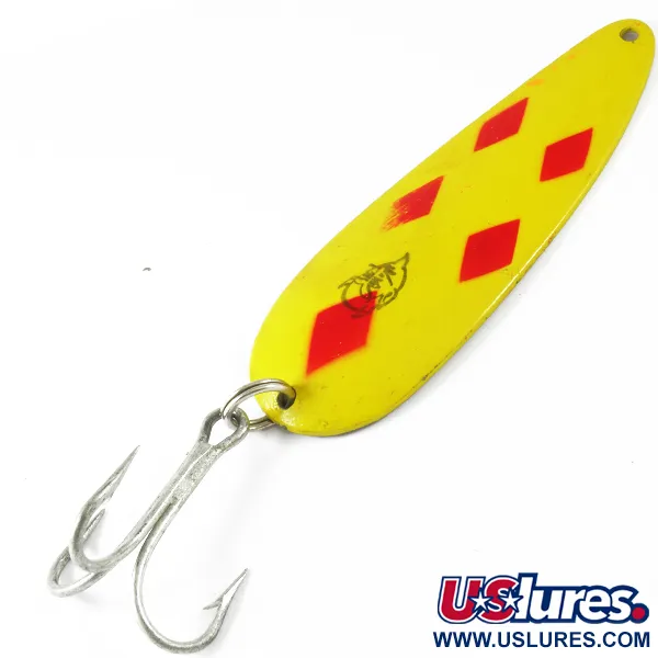 Vintage  Eppinger Dardevle, 1oz Five of Diamonds fishing spoon #3497