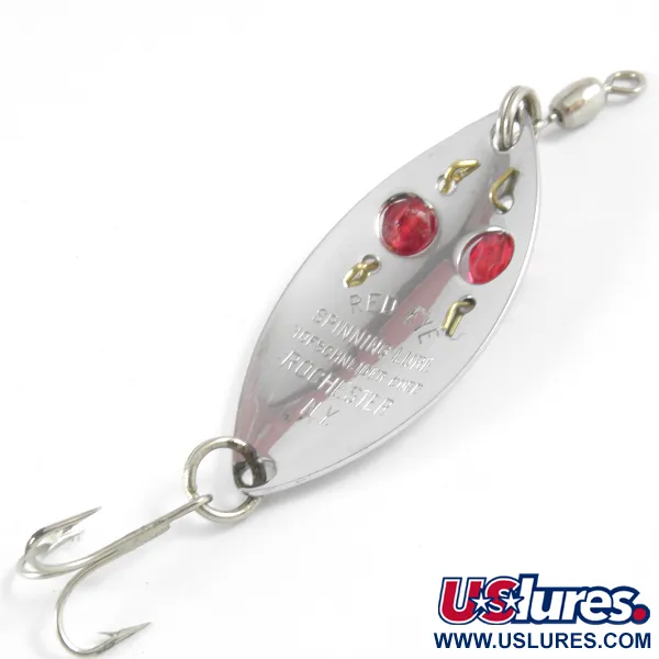 Vintage  Hofschneider Red Eye 3507, 1/4oz Nickel fishing spoon #3507