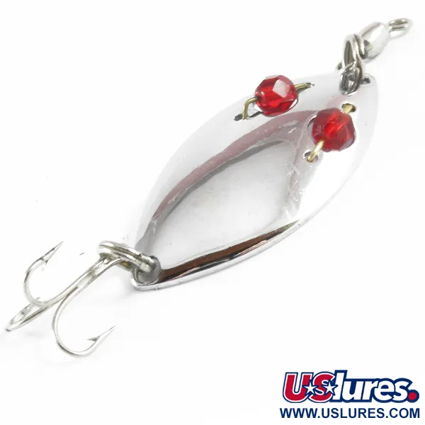 Vintage  Hofschneider Red Eye 3507, 1/4oz Nickel fishing spoon #3507