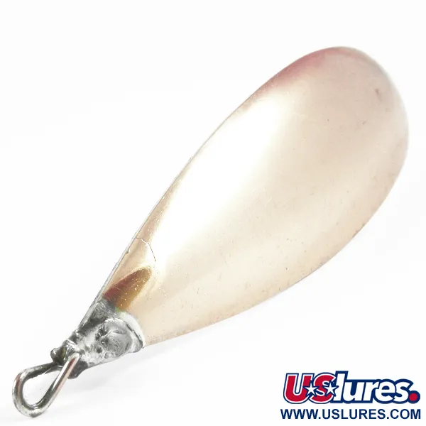 Vintage   Weedless Johnson Silver Minnow, 2/5oz Copper / Silver fishing spoon #3514