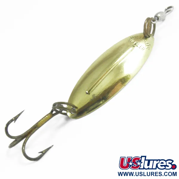 Vintage   Williams Wabler W20, 3/32oz Gold fishing spoon #3521
