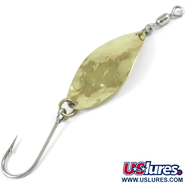 Vintage  Luhr Jensen Manistee 3, 1/3oz Gold fishing spoon #3522