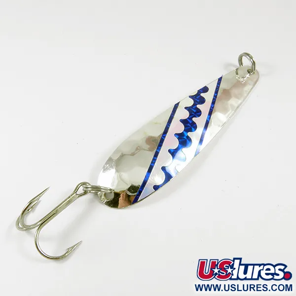 Vintage  Len Thompson Northern King 28 UV, 1/2oz Silver (Silver Plated) fishing spoon #3530