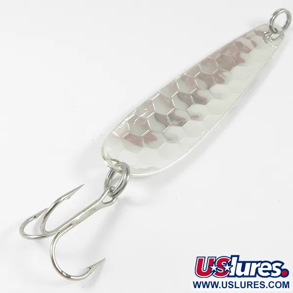 Vintage  Len Thompson Northern King 28 UV, 1/2oz Silver (Silver Plated) fishing spoon #3530