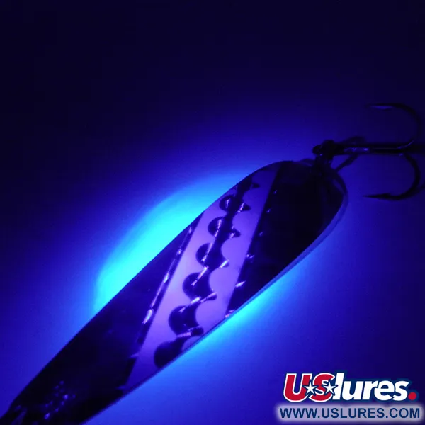 Vintage  Len Thompson Northern King 28 UV, 1/2oz Silver (Silver Plated) fishing spoon #3530