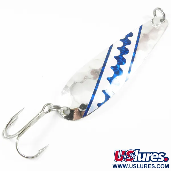 Vintage  Len Thompson Northern King 28 UV, 1/2oz Silver (Silver Plated) fishing spoon #3530