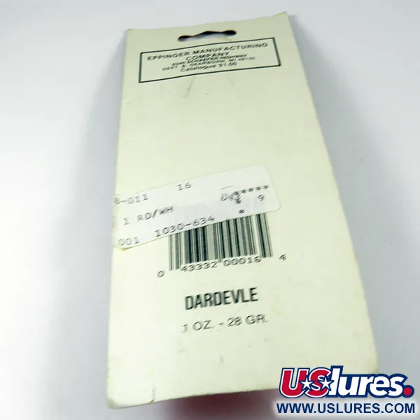  Eppinger Dardevle, 1oz Red / White / Nickel fishing spoon #3538