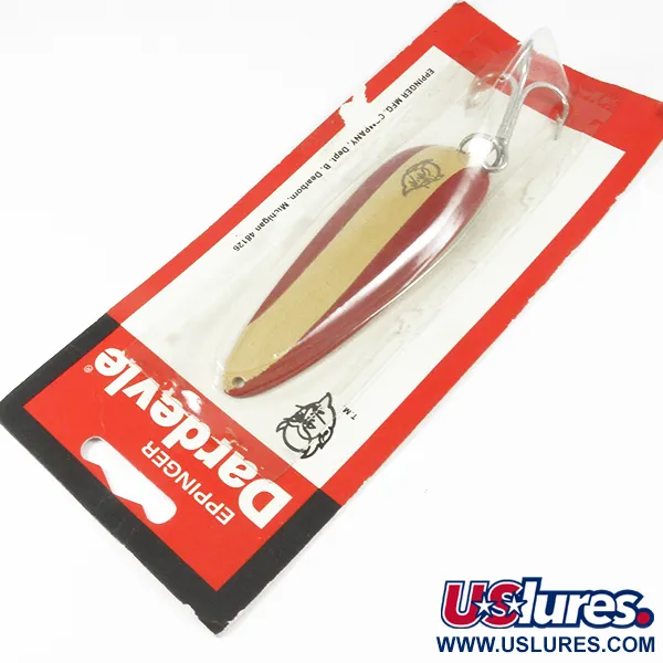  Eppinger Dardevle, 1oz Red / White / Nickel fishing spoon #3538