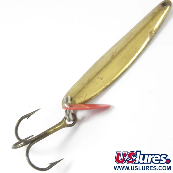 Vintage   Bay de Noc Swedish pimple, 1/4oz Brass fishing spoon #3552